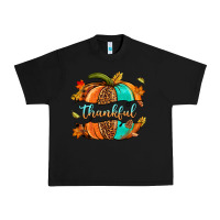 Black pumpkin thankful Urban Heavy Tee - NancyCooperArtShop