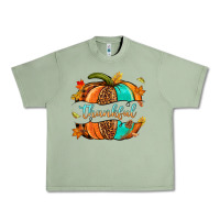 Oil Green pumpkin thankful Urban Heavy Tee - NancyCooperArtShop