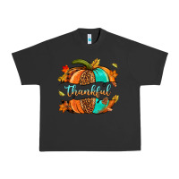 Pigment Black pumpkin thankful Urban Heavy Tee - NancyCooperArtShop