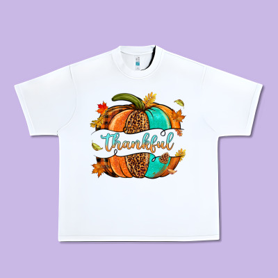 Pumpkin Thankful Urban Heavy Tee Designed By Nancycooperartshop