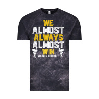 Cloud Black vikings we almost always almost win   funny sports Vintage Tee - artisFamous