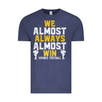 Vintage Denim vikings we almost always almost win   funny sports Vintage Tee - artisFamous