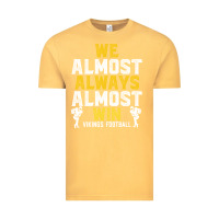 Vintage Mustard vikings we almost always almost win   funny sports Vintage Tee - artisFamous