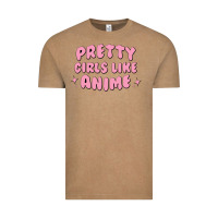 Vintage Coffee Pretty Girls Like Anime Vintage Tee - artisFamous