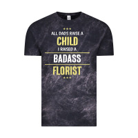 Cloud Black i raised a badass florist Vintage Tee - artisFamous