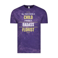 Cloud Purple i raised a badass florist Vintage Tee - artisFamous