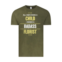 Vintage Olive i raised a badass florist Vintage Tee - artisFamous