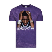 Cloud Purple Rest in Peace Young Dolph Vintage Tee - artisFamous