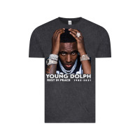 Vintage Black Rest in Peace Young Dolph Vintage Tee - artisFamous