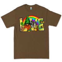 Cacao St. Patricks Love With Gnome Premium Tee - BundleAndBundleShop