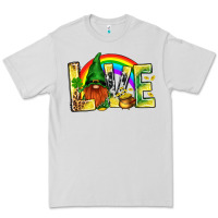 Dove Grey St. Patricks Love With Gnome Premium Tee - BundleAndBundleShop