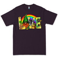 Plum St. Patricks Love With Gnome Premium Tee - BundleAndBundleShop
