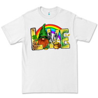 White St. Patricks Love With Gnome Premium Tee - BundleAndBundleShop