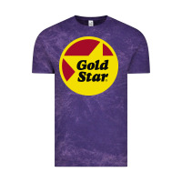 Cloud Purple Gold Star Chili Resto Vintage Tee - artisFamous