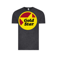 Vintage Black Gold Star Chili Resto Vintage Tee - artisFamous
