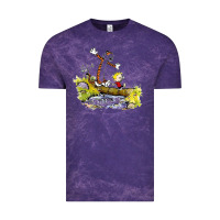 Cloud Purple calvin and hobbes bill watterson Vintage Tee - artisFamous