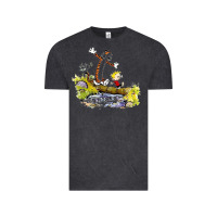 Vintage Black calvin and hobbes bill watterson Vintage Tee - artisFamous