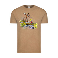 Vintage Coffee calvin and hobbes bill watterson Vintage Tee - artisFamous