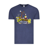 Vintage Denim calvin and hobbes bill watterson Vintage Tee - artisFamous