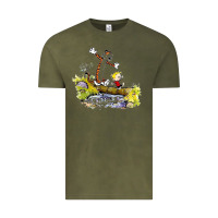 Vintage Olive calvin and hobbes bill watterson Vintage Tee - artisFamous