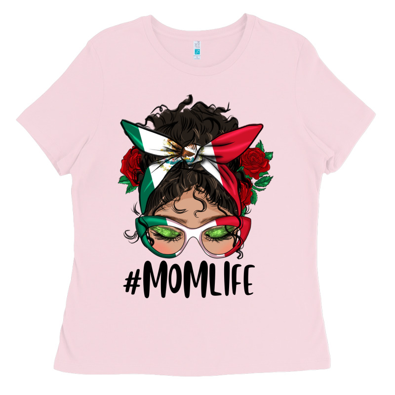 Mexican Mom Life Messy Bun Mama Ladies Tee by BundleAndBundleShop | Teevron