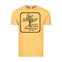 Vintage Mustard pitzer college seal, cali Vintage Tee - artisFamous