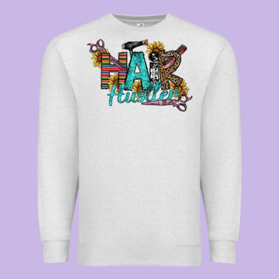 Hair Hustler Premium Sweatshirt Designed By Sublimationcraftshop