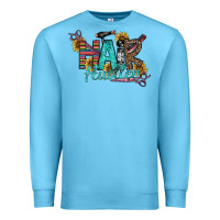 Ocean Blue Hair Hustler Premium Sweatshirt - SublimationCraftShop