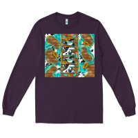 Plum cowhide mama with rustic teal wood Long Sleeve Tee - TumblerDesignByShophia