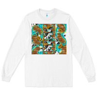 White cowhide mama with rustic teal wood Long Sleeve Tee - TumblerDesignByShophia
