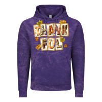 Cloud Purple Thankful with Plate Vintage Hoodie - texasbilliewilder
