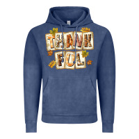 Vintage Denim Thankful with Plate Vintage Hoodie - texasbilliewilder