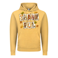 Vintage Mustard Thankful with Plate Vintage Hoodie - texasbilliewilder