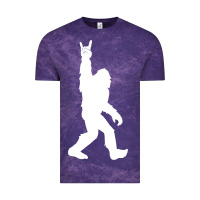 Cloud Purple funny bigfoot rock and roll t shirt for sasquatch believers Vintage Tee - artisFamous
