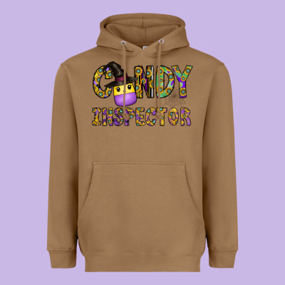 Candy Inspector Heavyweight Hoodie Designed By Cowhidedigitalart