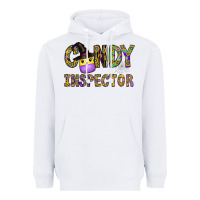 White Candy Inspector Heavyweight Hoodie - CowhideDigitalArt