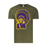 Vintage Olive Haskell Indian Nations College Vintage Tee - artisFamous