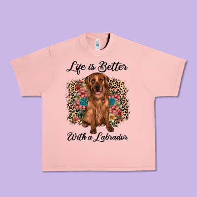 Life Is Better With A Labrador Urban Heavy Tee Designed By Jahusdesignshop