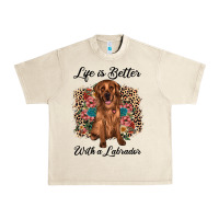 Sandshell life is better with a labrador Urban Heavy Tee - JahusDesignShop