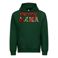 Forest Green Christmas merry mama Urban Hoodie - BarkalooDesign