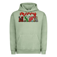 Pigment Oil Green Christmas merry mama Urban Hoodie - BarkalooDesign