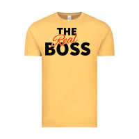 Vintage Mustard the real boss matching couple Vintage Tee - artisFamous
