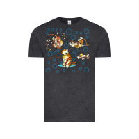 Vintage Black calvin and hobbes Vintage Tee - artisFamous