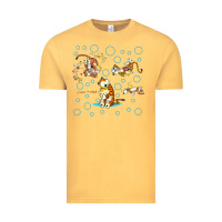 Vintage Mustard calvin and hobbes Vintage Tee - artisFamous