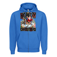 True Royal Howdy Christmas Rodeo Santa Zipper Hoodie - FaDigitalArtStudio