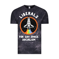 Cloud Black liberals for gay space socialism Vintage Tee - artisFamous