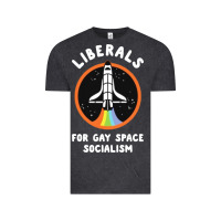 Liberals For Gay Space Socialism Vintage Tee | Teevron