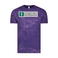 Cloud Purple Ivy Tech Community College of Indiana Vintage Tee - artisFamous