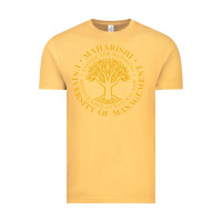 Vintage Mustard Maharishi International College Vintage Tee - artisFamous