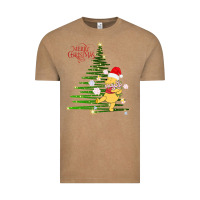 Vintage Coffee Winnie The Pooh- Merry christmas Vintage Tee - artisFamous